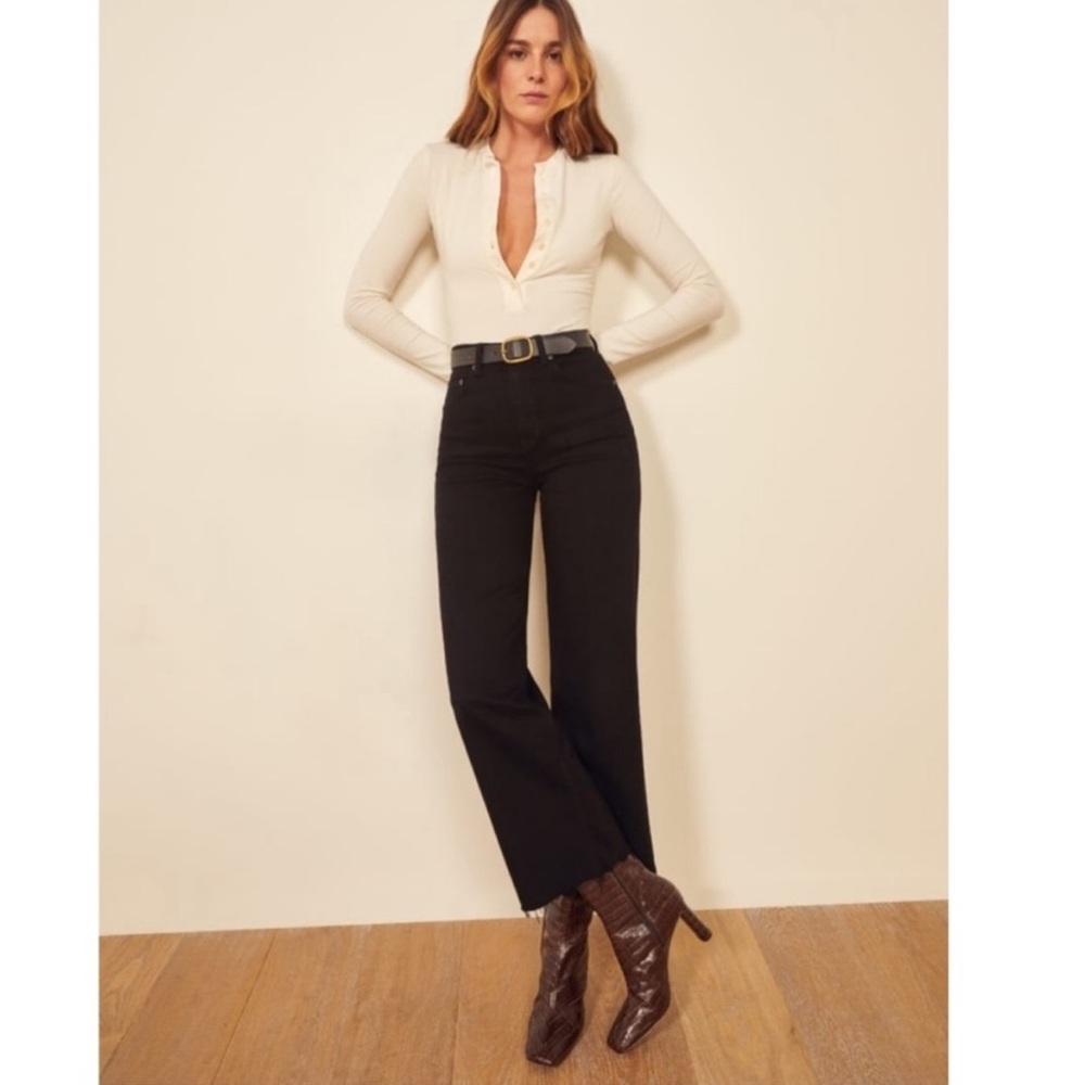 Reformation Emma High Rise Wide Leg Jeans